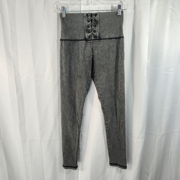 aerie Denim - Aerie Size Medium High-Rise Lace-Up Gray Jeans